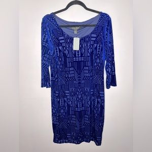 Forever 21 blue Aztec print dress